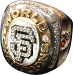 San Francisco Giants World Series Championship Ring